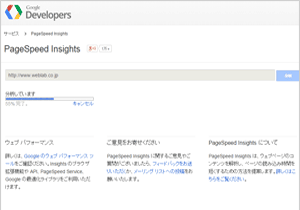 Google PageSpeed insights